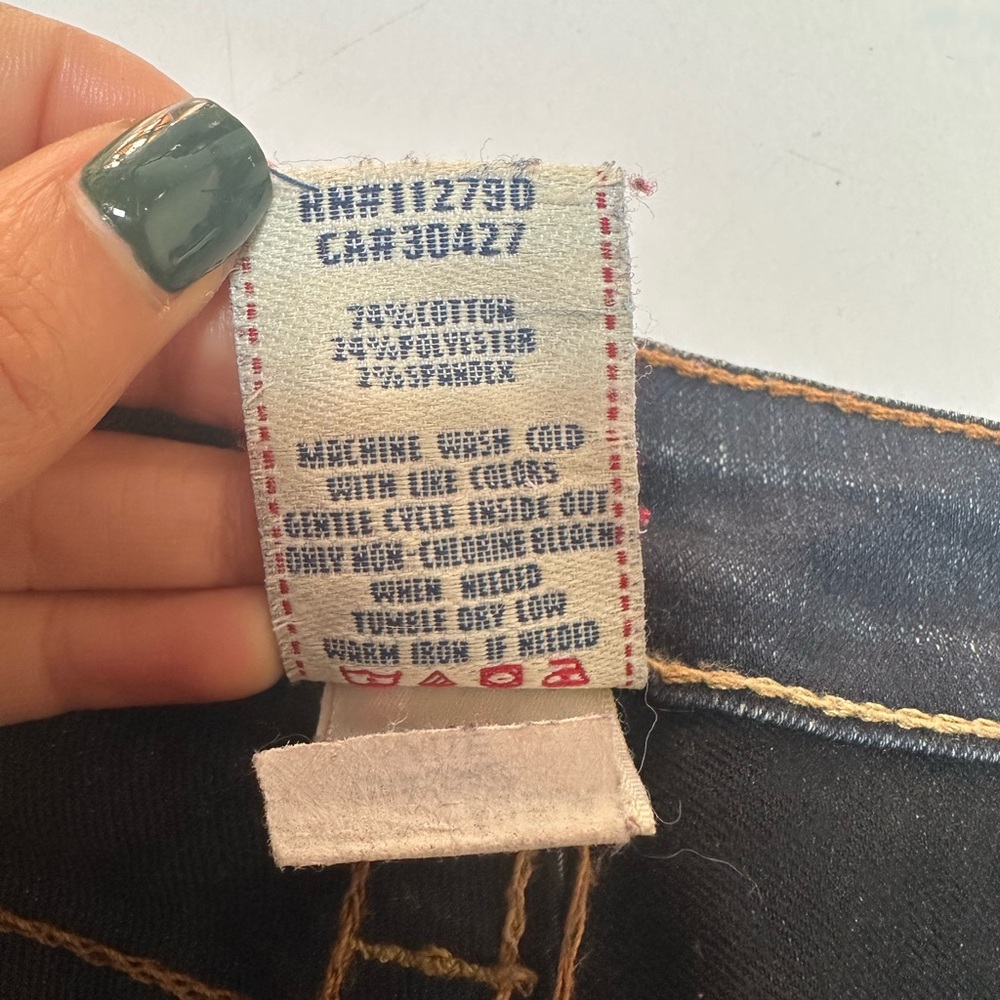 True Religion Brand Jeans Blue Skinny Jeans - Picture 6 of 6